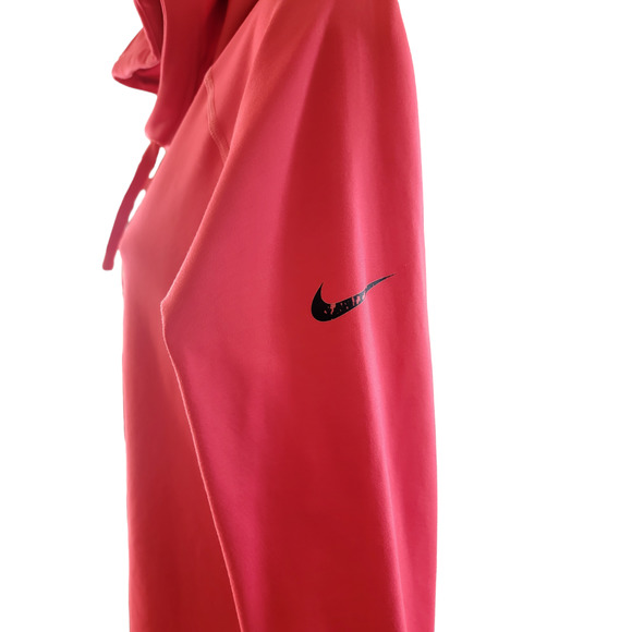 Nike Pro‎ Womens Size Large Pullover Pink Activewear Dri-Fit Hoodie Thumb Holes - Picture 5 of 9